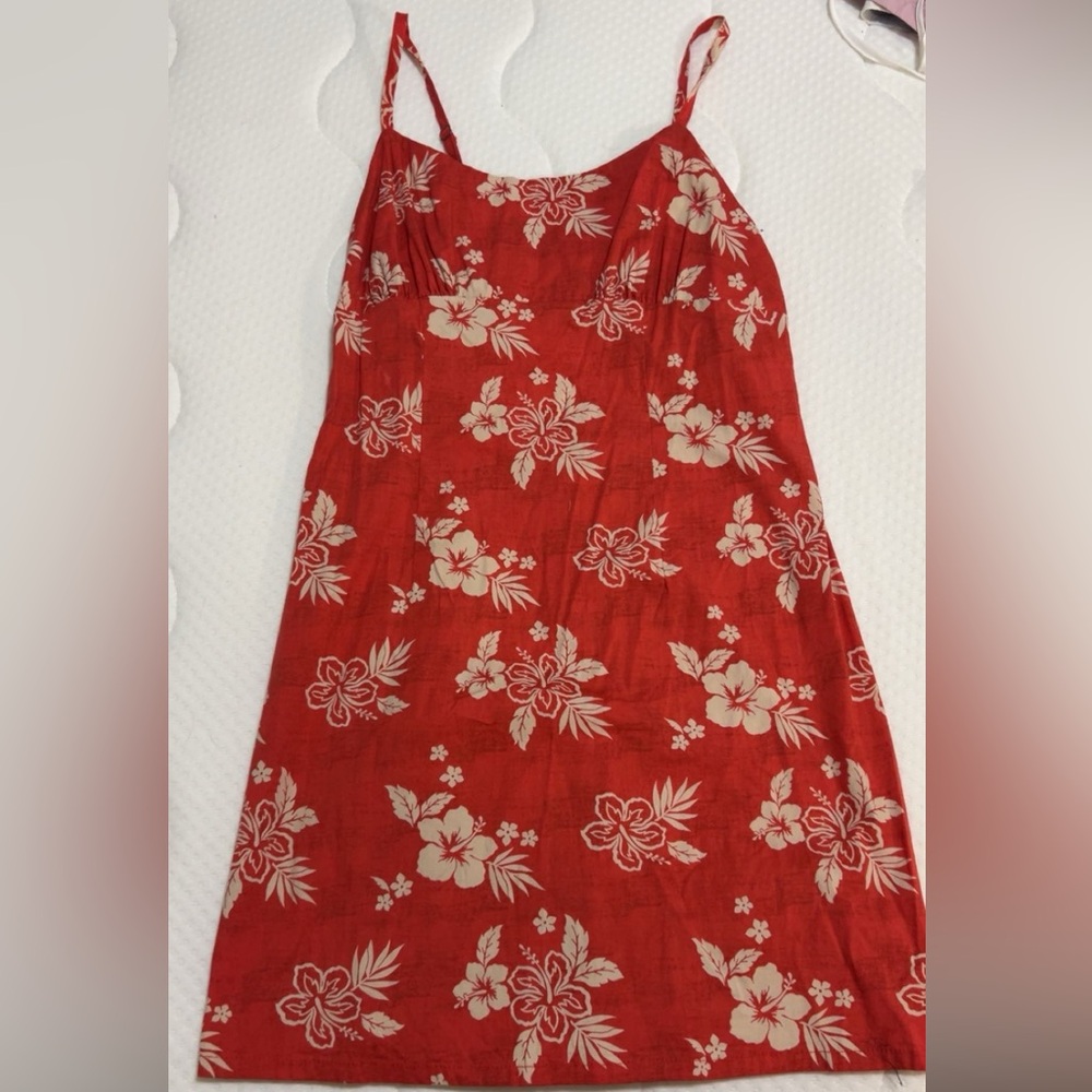 Red Floral Dress
